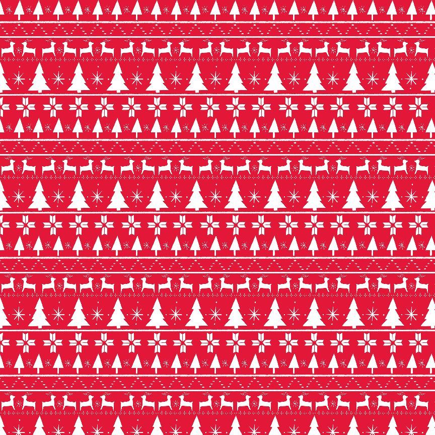 Jingle All The Way Fair Isle Mandarin Christmas fabric by Erica Ilene for Dear Stella Design