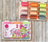 Aurifil - 50wt Neon and Neutrals Thread Box by Tula Pink - 12 Large Spools