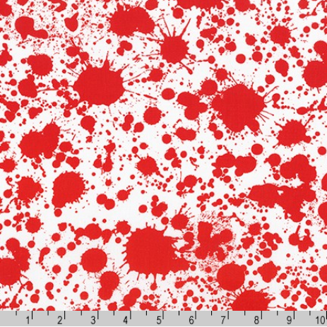 Splatter White quilting cotton by Studio RK for Robert Kaufman – white fabric with light paint splatter design