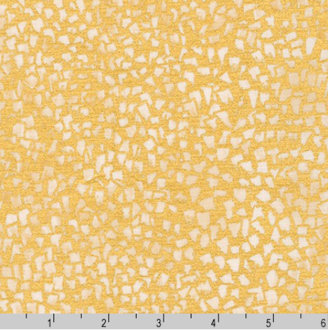 Gustav Klimt - Brushstrokes Ivory Gold Fabric