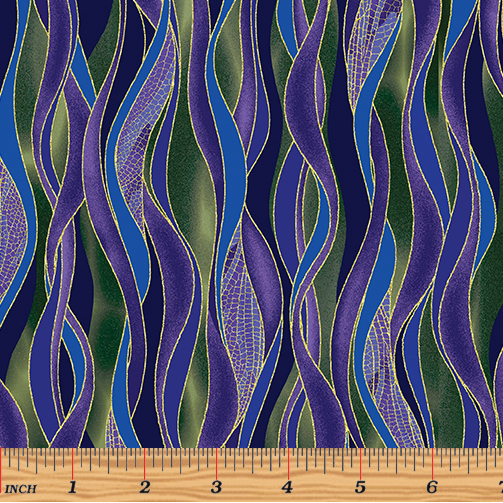Dragonfly Dance - Dancing Waves Evergreen/Purple