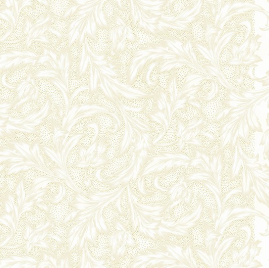 Holiday Wishes - Damask Natural/Gold Metallic