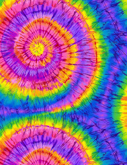 Too Cool For School Cassidy Multi Tie-Dye fabric by Timeless Treasures – colorful 100% cotton quilting fabric.