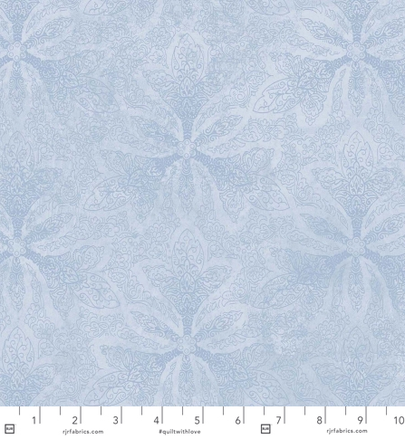 Maison – Fleur Light Blue Floral Fabric by Jinny Beyer for RJR Fabrics