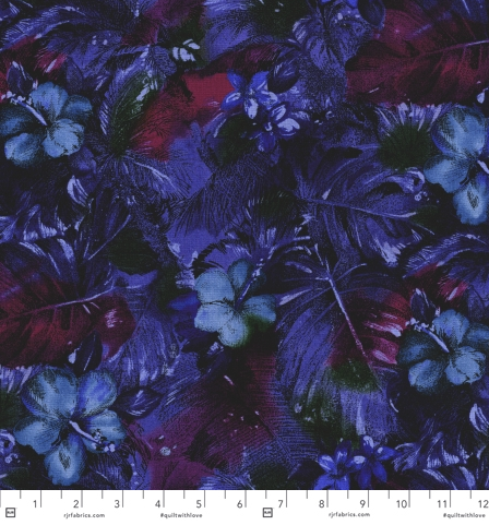 Casablanca - Floral Blue - RJR Fabrics