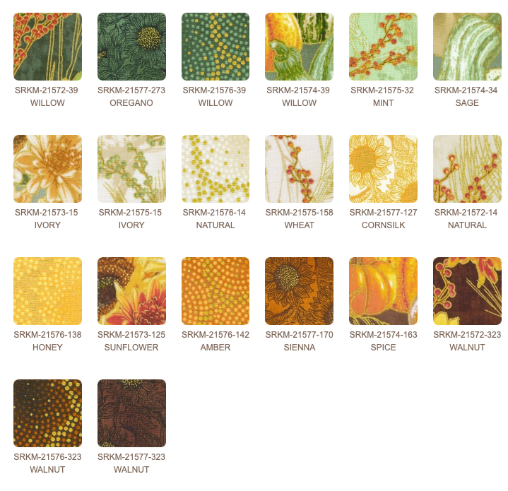 Kaufman - Autumn Fields Fat Quarter Bundle