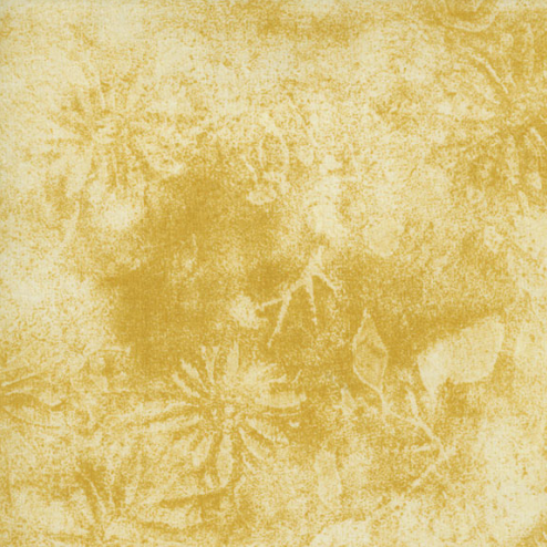 Daisey Texture Lemon Fabric by Jinny Beyer for RJR Fabrics – tone-on-tone yellow floral cotton quilting fabric.