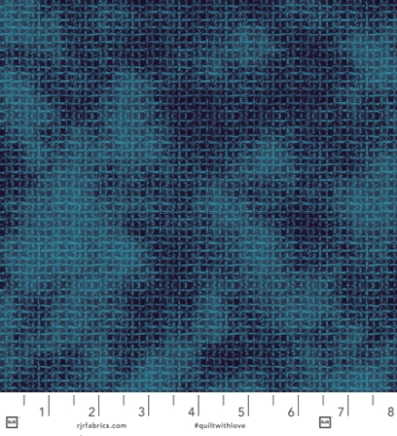 Weave Aquamarine Fabric by Jinny Beyer – tonal aquamarine quilting cotton with woven texture from Midnight Garden for RJR Fabrics.