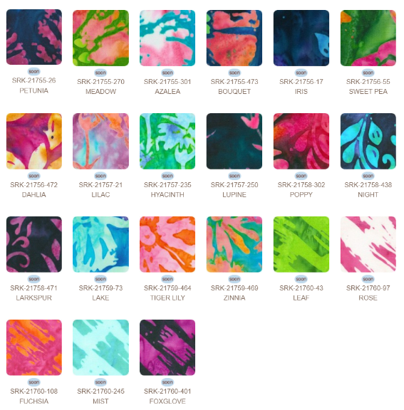 Artisan Batiks Meadow Fresh Fat Quarter Bundle