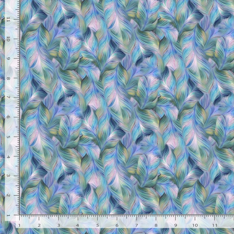 Flourish - Pretty Packed Peacock Feathers Pastel
