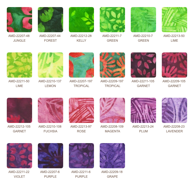 Artisan Batiks Floral Paradise Charm Pack