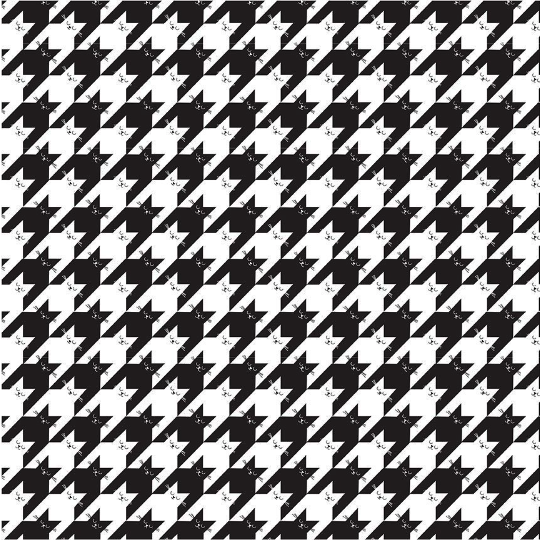 Feline Good! - Kitty Houndstooth Fabric
