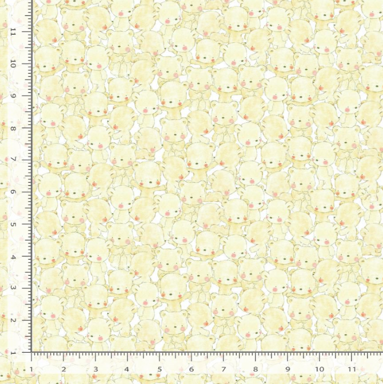 Bedtime Story - Packed Cute Bears Fabric