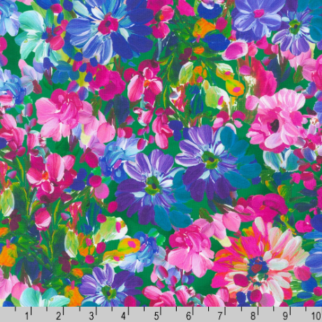 Painterly Petals Meadow - Large Floral Garden