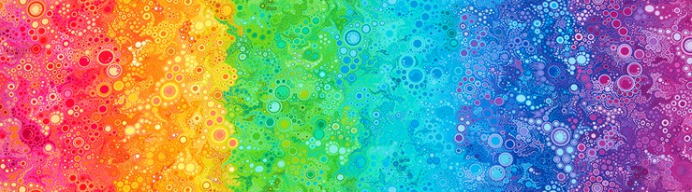 Kaufman - Effervescence Rainbow Digital Print
