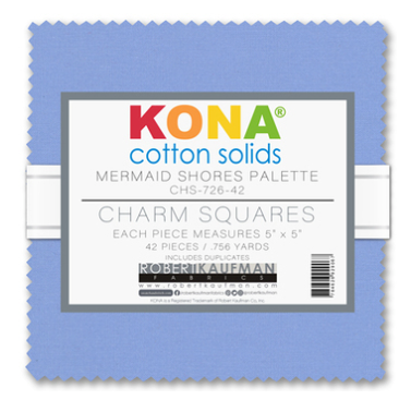 Kona Cotton Mermaid Shores Palette Charm Pack
