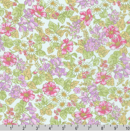 London Calling - Sweet Floral Cotton Lawn Fabric