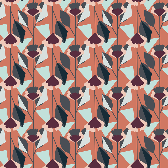 Emilia - Florence - Burnt Orange Canvas Fabric