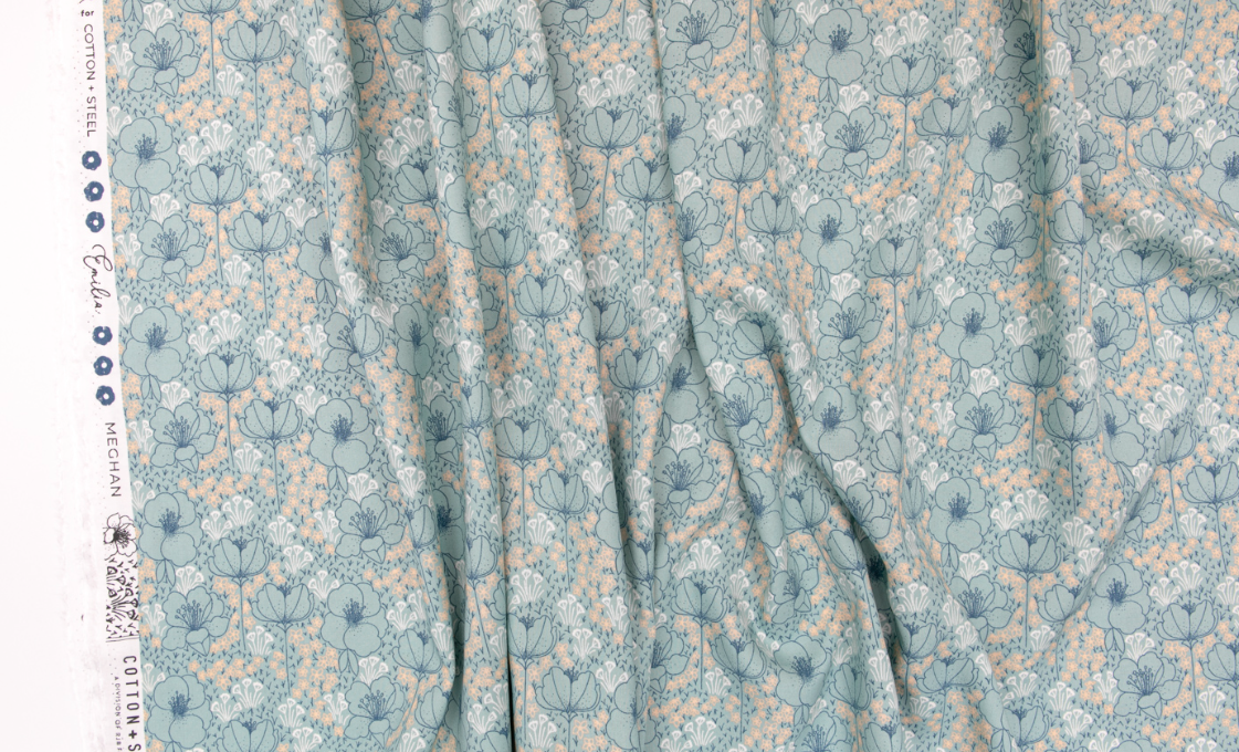 Emilia - Meghan - Seafoam Rayon Fabric