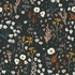 Dear Isla - Meadow - Almost Black Rayon Fabric