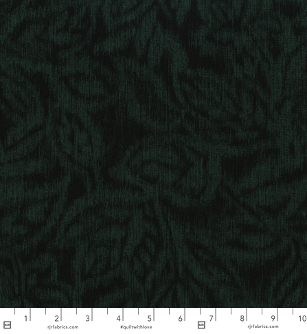  Miyako - Blurry Leaf Texture Green Fabric