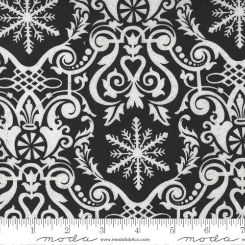 Peppermint Bark - Damask Dark Chocolate by Moda