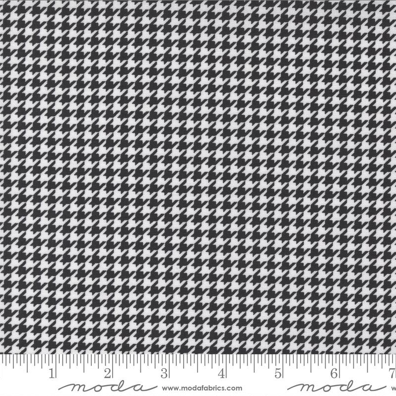 XOXO - Houndstooth Ink Lace by Moda Fabrics