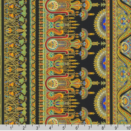 Ancient Beauty - Stripe Onyx Gold Metallic