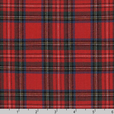 Kaufman - Sevenberry Classic Plaid Twill Red