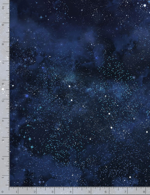 Owl Always Love You - Twinkling Night Sky Fabric
