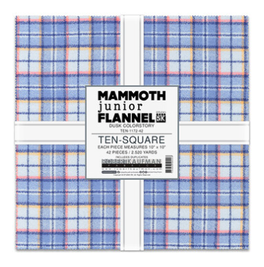 Mammoth Junior Flannel - Dusk Colorstory Ten Squares