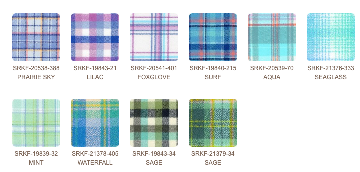 Mammoth Junior Flannel - Dusk Colorstory Ten Squares