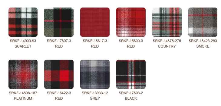 Mammoth Flannel - Red Colorstory Ten Squares