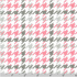 Cozy Cotton Flannel - Houndstooth Bubblegum