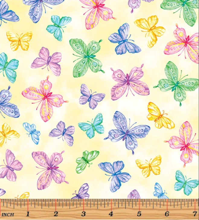 Cottontail Farms - Springtime Butterflies Yellow