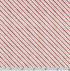 Holiday Charms Stripe Scarlet Silver Metallic Fabric by Studio RK for Robert Kaufman