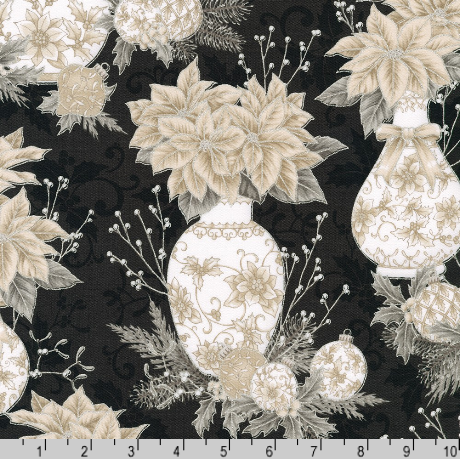 Holiday Flourish - Festive Finery - Vases Shadow Silver