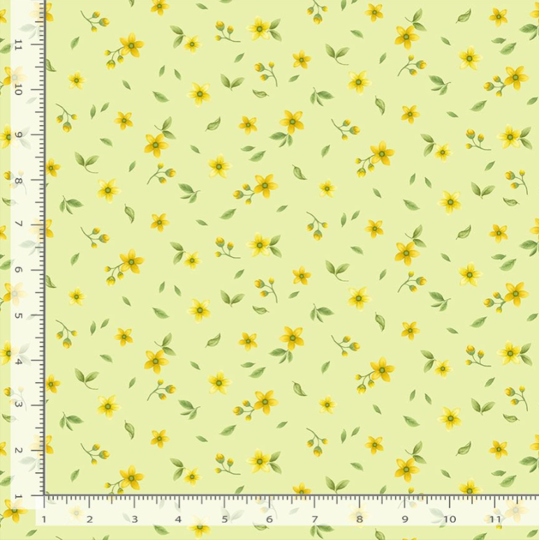 Lemon Bouquet - Tiny Lemon Floral Leaf - Timeless