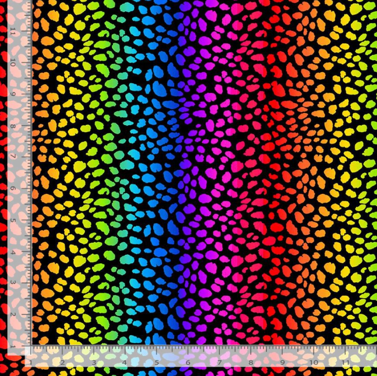 Wildcat - Animal Skin Rainbow - Timeless Treasures