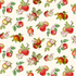Orchard Valley - Tossed Apples with Leaves Cream Yardage