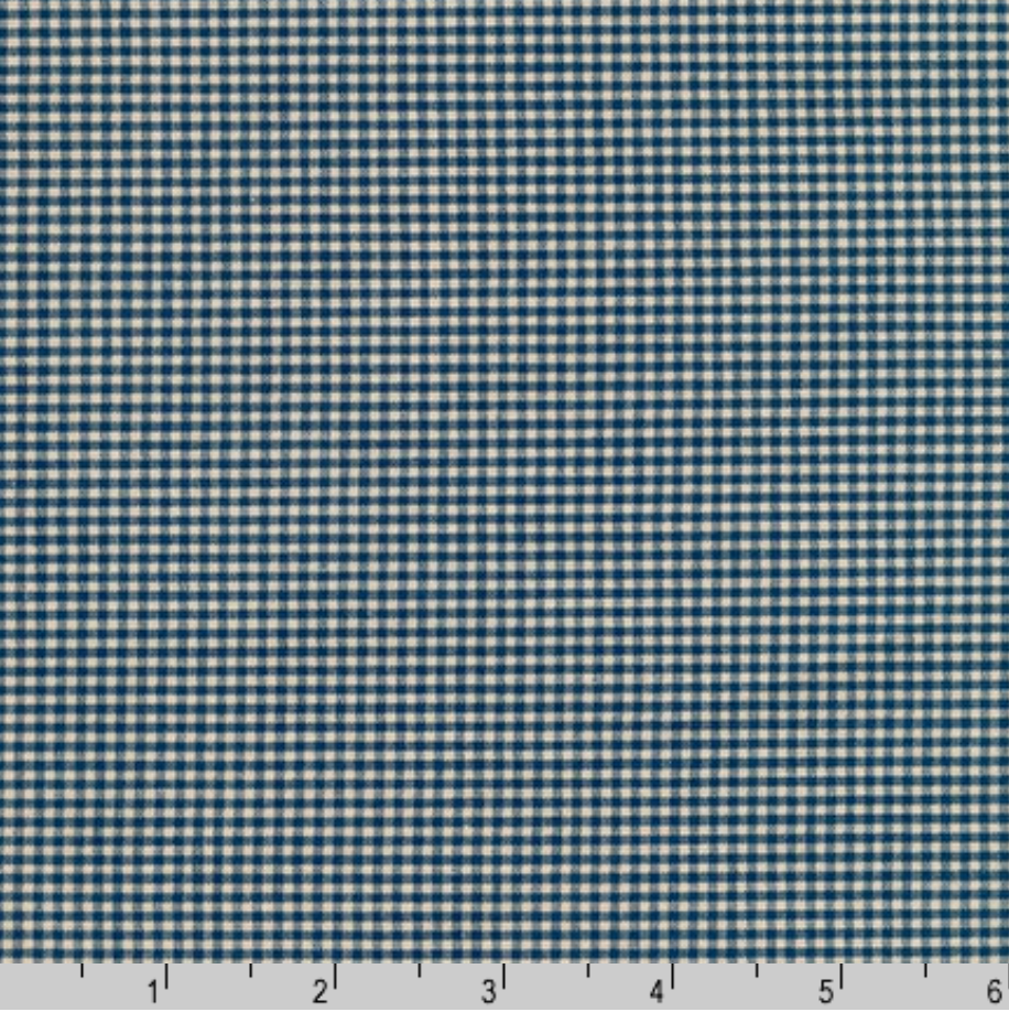 Crawford Gingham - Yarn Dyed 1/16 Inch Gingham Navy Yardage