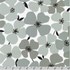 Sevenberry Canvas Prints Florals Gray cotton canvas fabric by Robert Kaufman – gray floral canvas for bags, upholstery & home décor
