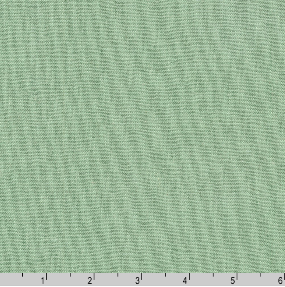 Brussels Washer Eucalyptus Yardage - LINEN + RAYON Blend