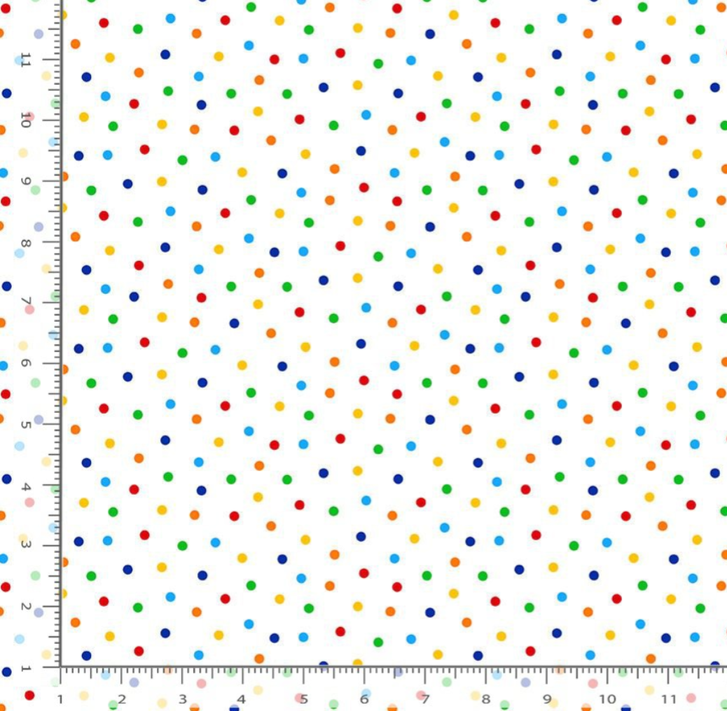 Elite Athlete - Lightbox - Polka Dots Confetti Yardage