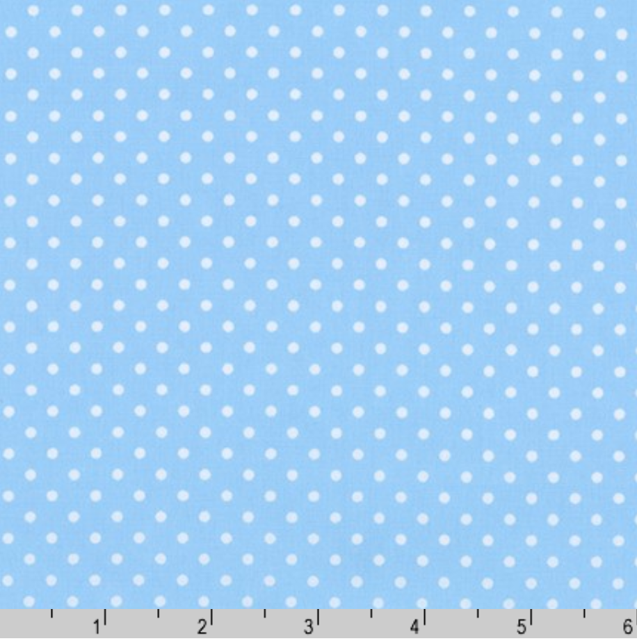 Sevenberry Petite Basics - Dots Baby Blue Yardage