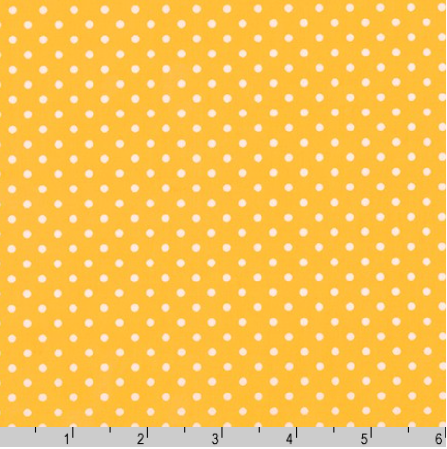Sevenberry Petite Basics - Dots Yellow Yardage