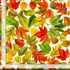 Fall is in the Air - Metallic Fall Leaves Cream Yardage