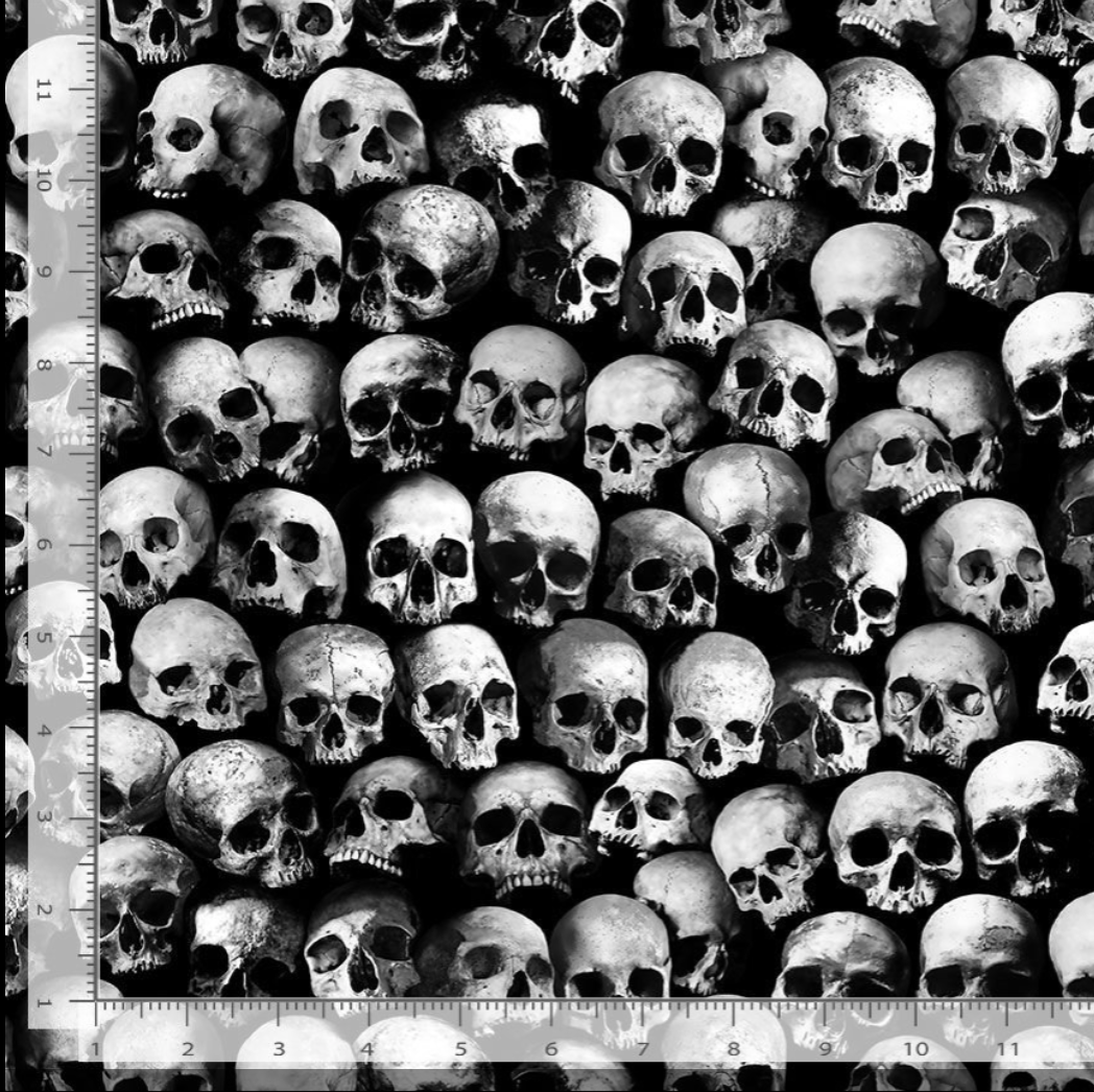 Wicked - Packed Skulls Yardage