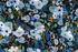 Wildwood – Garden Party Blue Fabric by Rifle Paper Co. for Cotton + Steel – botanical blue floral cotton print.