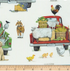 Down on the Farm Fabric – Vintage Trucks with Vegetables by Mary Lake-Thompson for Robert Kaufman